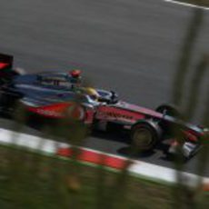 Lewis Hamilton en los libres 3 del GP de España 2011