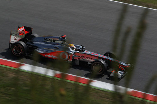 Lewis Hamilton en los libres 3 del GP de España 2011