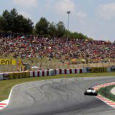 Mucho público en la 'pelouse' del Circuit de Catalunya