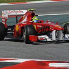 Massa durante los libres 3 del GP de España 2011