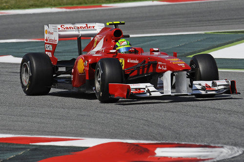 Massa durante los libres 3 del GP de España 2011