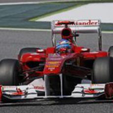 Fernando Alonso en los libres 3 del GP de España 2011