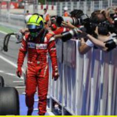 Massa decepcionado al final de la clasificación del GP de España 2011