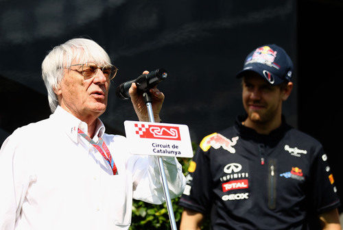 Bernie Ecclestone dedica unas palabras a Sebastian Vettel en Montmeló