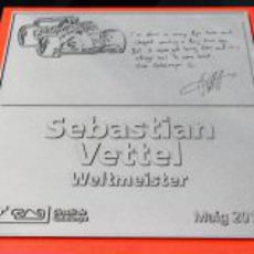 La placa de Sebastian Vettel en la 'Avenida de los Campeones' del Circuit de Catalunya