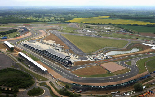 Vista aérea del nuevo Silverstone 'Wing'
