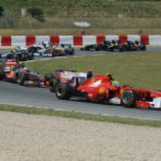 Felipe Massa tras la salida del GP de España 2011