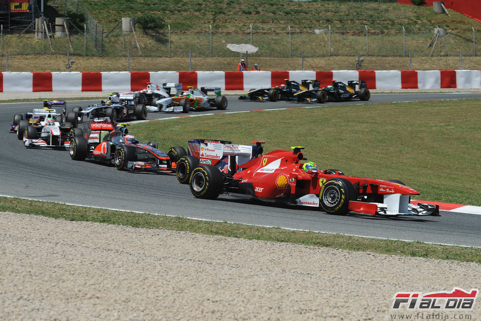 Felipe Massa tras la salida del GP de España 2011