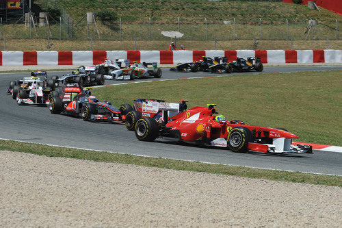 Felipe Massa tras la salida del GP de España 2011