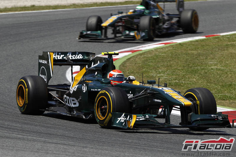 Jarno Trulli durante la carrera del GP de España 2011