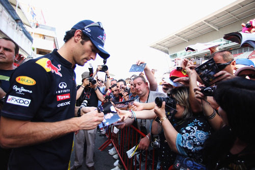 Webber muy solicitado en el GP de España 2011