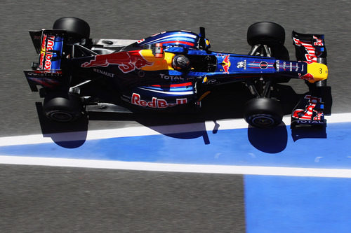 Vettel desde arriba en España 2011