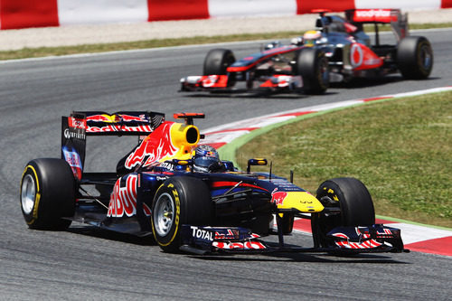 Vettel pudo controlar a Hamilton en el GP de España 2011