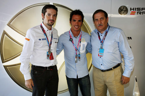 Toni Elías visitó a Hispania en el GP de España 2011