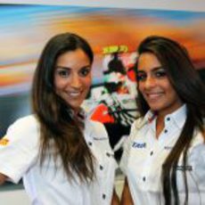 Las azafatas de Hispania en el GP de España 2011