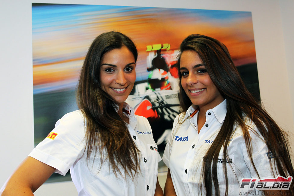 Las azafatas de Hispania en el GP de España 2011