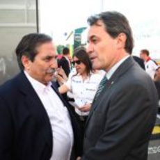 Artur Mas y José Ramón Carabante en el GP de España 2011