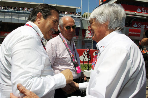 Carabante y Ecclestone en el GP de España 2011