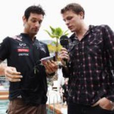 Entrevista a Mark Webber en mojado