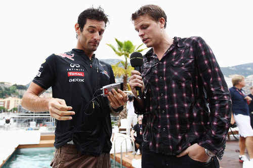 Entrevista a Mark Webber en mojado