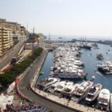 El puerto de Montecarlo durante los primeros libres del Gran Premio