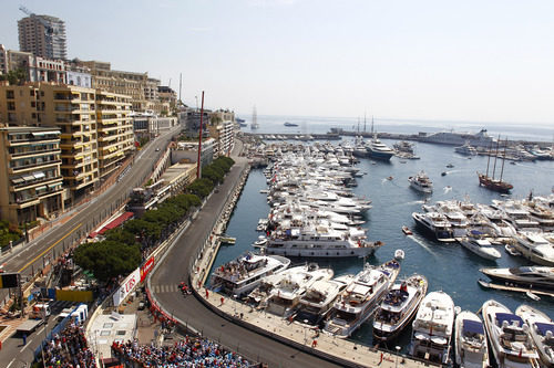 El puerto de Montecarlo durante los primeros libres del Gran Premio