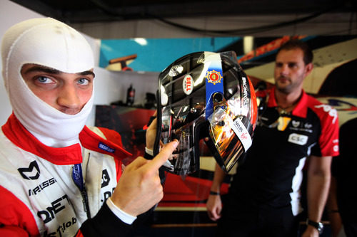 Jerome D'Ambrosio estrena casco para el GP de Mónaco 2011