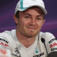 Rosberg durante la rueda de prensa del miércoles en Mónaco