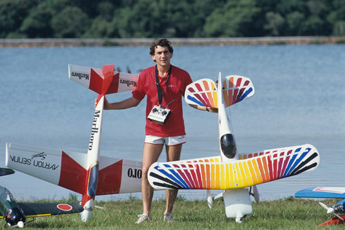 Ayrton Senna era un gran aficionado al aeromodelismo