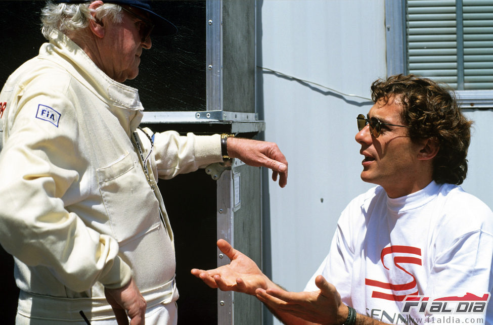 Ayrton junto a su hombre de confianza