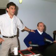Ayrton Senna y Frank Williams a finales de 1993
