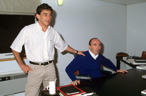 Ayrton Senna y Frank Williams a finales de 1993