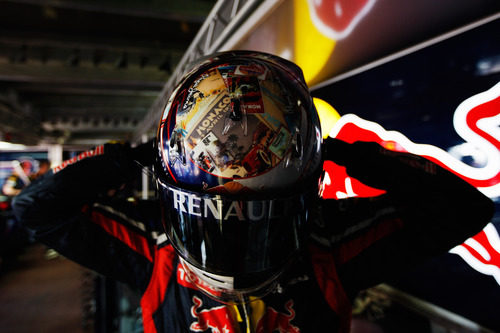 Vettel estrena casco en el GP de Mónaco 2011