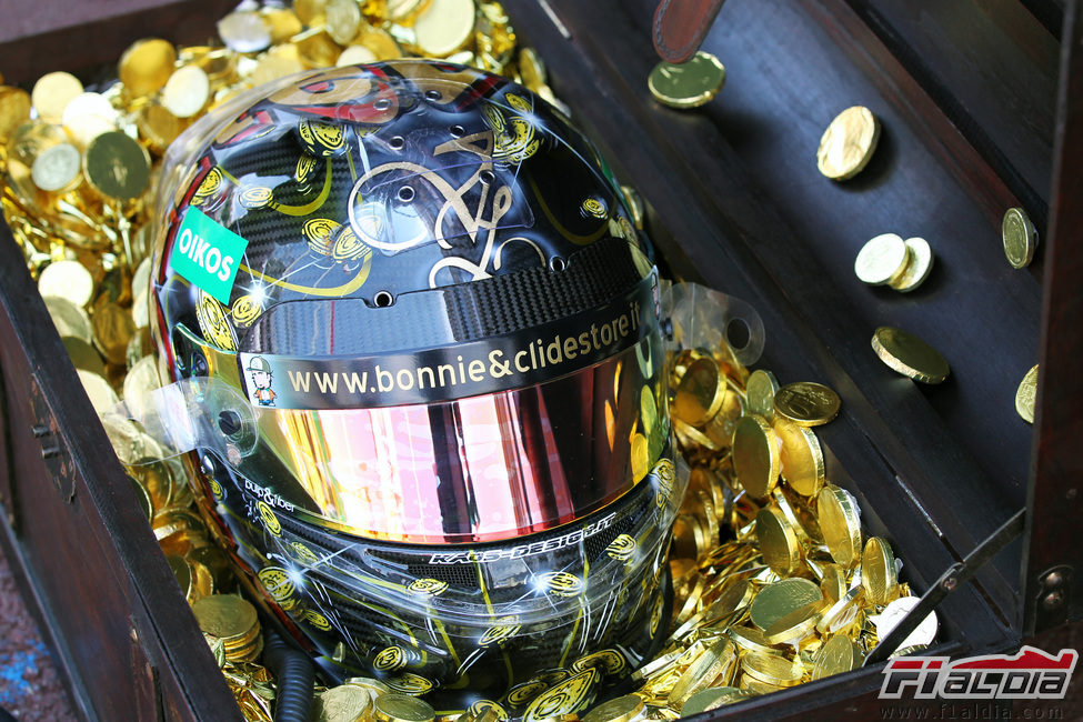 El casco de Liuzzi para el GP de Mónaco 2011
