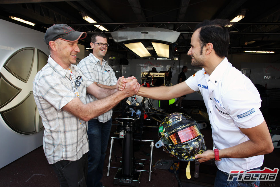 Liuzzi da las gracias a los diseñadores de su nuevo casco