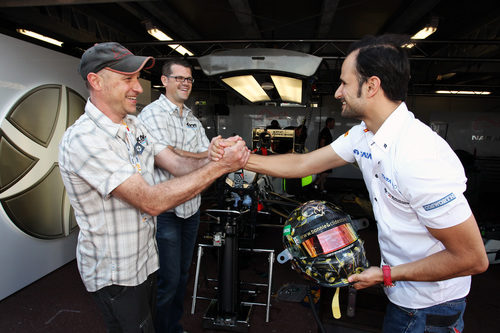 Liuzzi da las gracias a los diseñadores de su nuevo casco