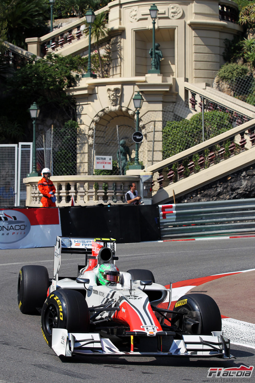 Liuzzi sufrió un accidente en la FP1 del GP de Mónaco