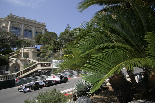 Sergio Pérez en las calles de Montecarlo, Mónaco 2011