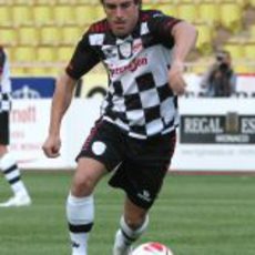 Alonso en el partido benéfico previo al GP de Mónaco 2011