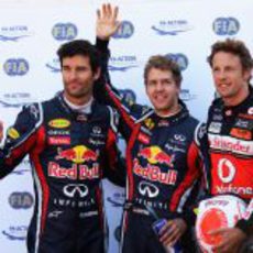 Vettel, Button y Webber fueron los más rápidos en la clasificación