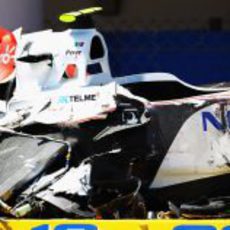 Fortísimo accidente de Sergio Pérez en el GP de Mónaco 2011