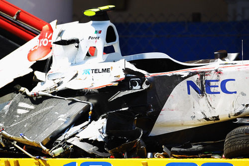 Fortísimo accidente de Sergio Pérez en el GP de Mónaco 2011