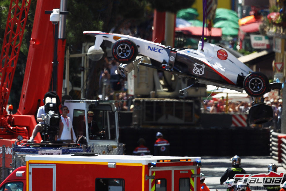 El Sauber de Sergio Pérez vuela en el GP de Mónaco 2011