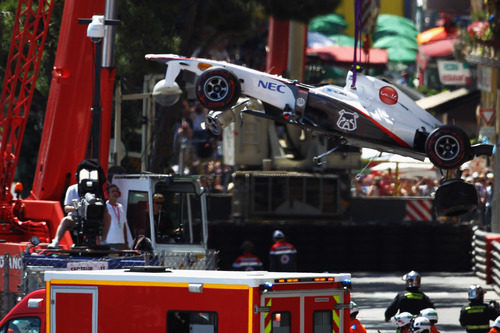 El Sauber de Sergio Pérez vuela en el GP de Mónaco 2011