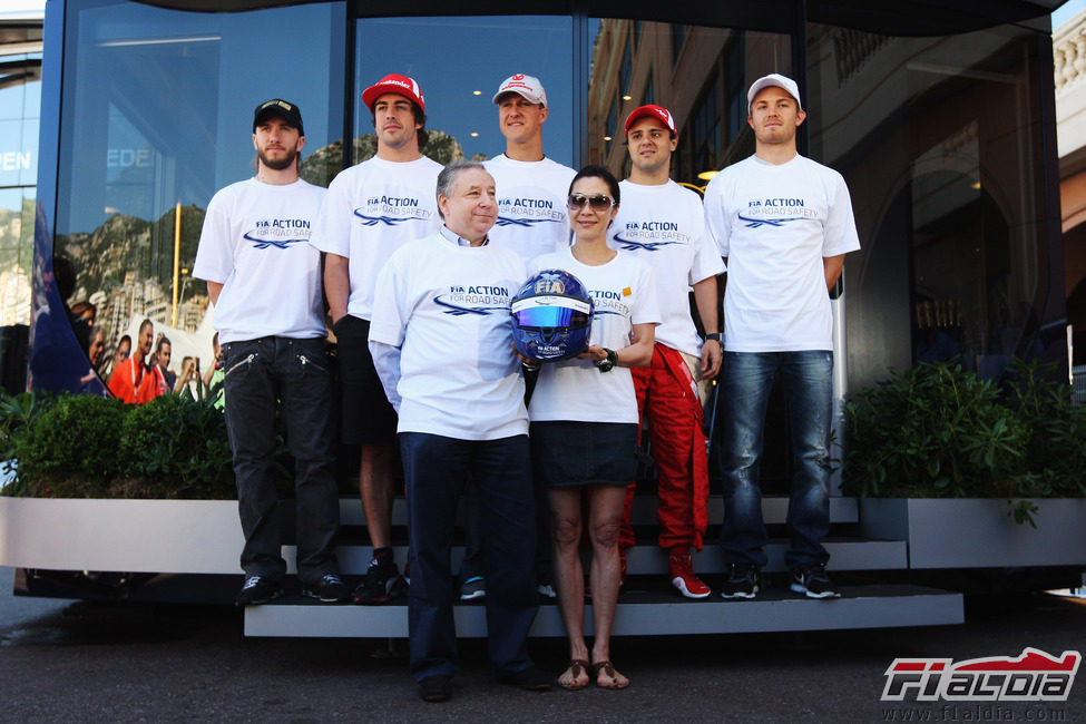 El equipo FIA de seguridad en las carreteras en Mónaco 2011