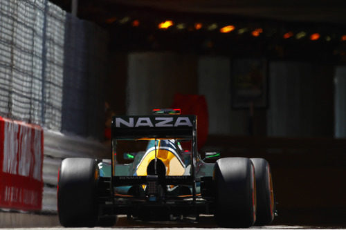 Heikki Kovalainen entrando al túnel