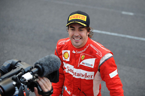Alonso feliz con su segundo puesto en el GP de Mónaco 2011