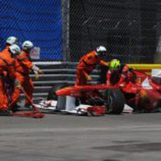 Accidente de Felipe Massa en el GP de Mónaco 2011