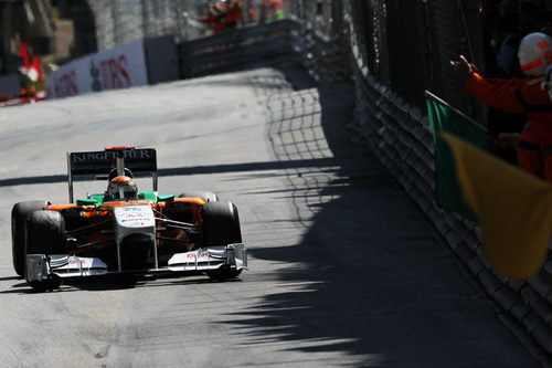 Adrian Sutil en las calles de Montecarlo 2011