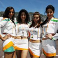 Las chicas de Force India en el GP de Mónaco 2011